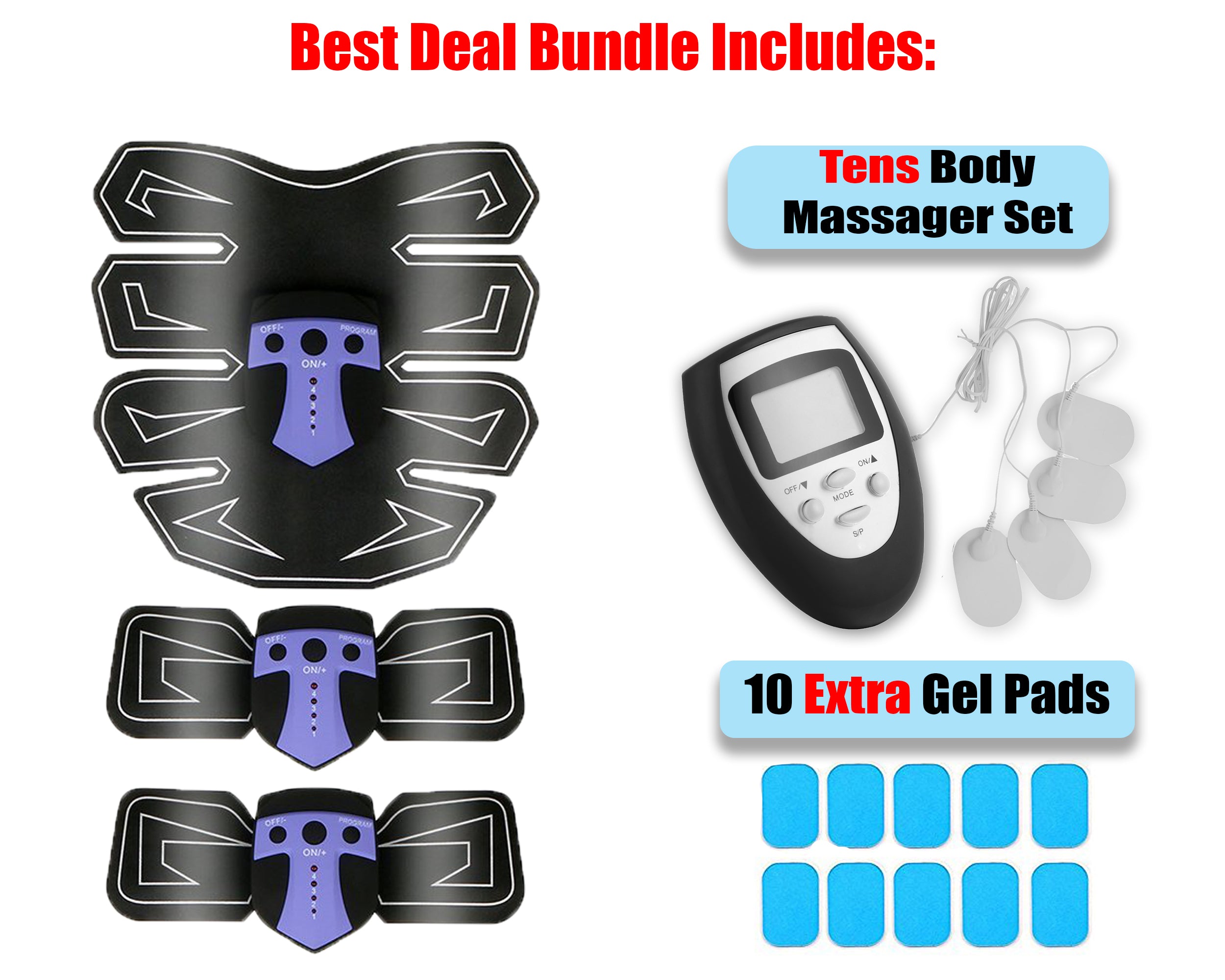 2019 Upgraded Ultimate Abs Stimulator & Muscle Toner