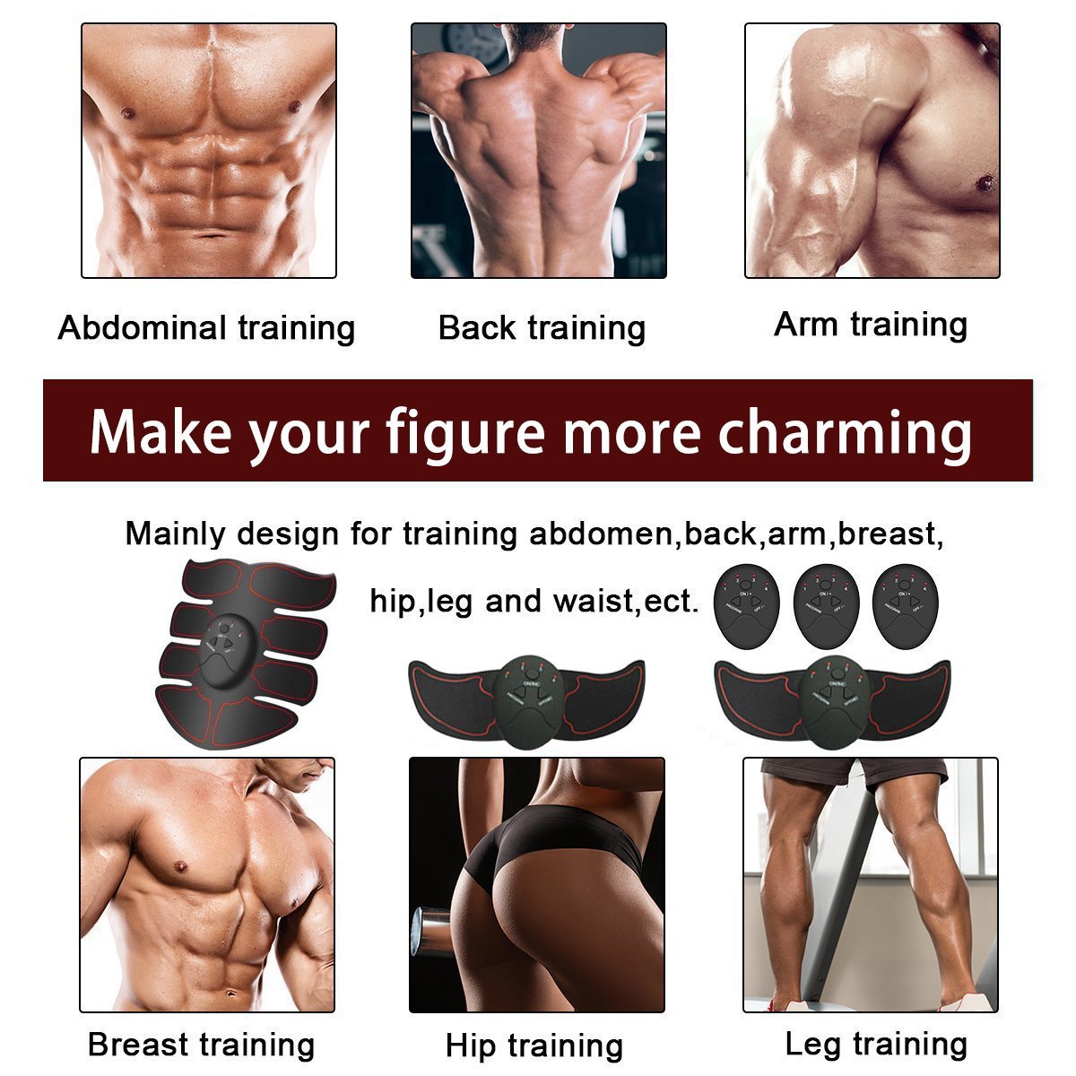 2019 Upgraded Ultimate Abs Stimulator & Muscle Toner