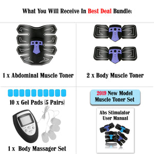 2019 Upgraded Ultimate Abs Stimulator & Muscle Toner